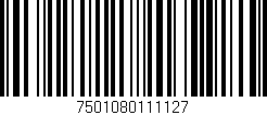 Código de barras (EAN, GTIN, SKU, ISBN): '7501080111127'