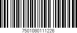 Código de barras (EAN, GTIN, SKU, ISBN): '7501080111226'
