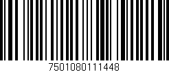 Código de barras (EAN, GTIN, SKU, ISBN): '7501080111448'
