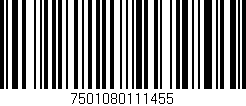 Código de barras (EAN, GTIN, SKU, ISBN): '7501080111455'