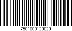 Código de barras (EAN, GTIN, SKU, ISBN): '7501080120020'