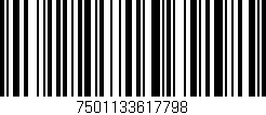 Código de barras (EAN, GTIN, SKU, ISBN): '7501133617798'
