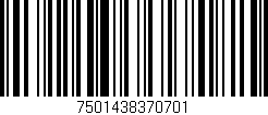 Código de barras (EAN, GTIN, SKU, ISBN): '7501438370701'