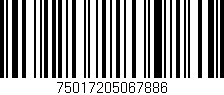 Código de barras (EAN, GTIN, SKU, ISBN): '75017205067886'