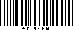 Código de barras (EAN, GTIN, SKU, ISBN): '7501720506948'