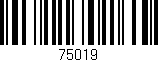 Código de barras (EAN, GTIN, SKU, ISBN): '75019'
