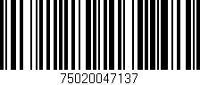 Código de barras (EAN, GTIN, SKU, ISBN): '75020047137'