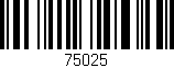 Código de barras (EAN, GTIN, SKU, ISBN): '75025'