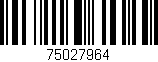 Código de barras (EAN, GTIN, SKU, ISBN): '75027964'