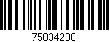 Código de barras (EAN, GTIN, SKU, ISBN): '75034238'