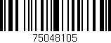 Código de barras (EAN, GTIN, SKU, ISBN): '75048105'