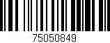 Código de barras (EAN, GTIN, SKU, ISBN): '75050849'