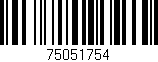 Código de barras (EAN, GTIN, SKU, ISBN): '75051754'