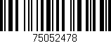 Código de barras (EAN, GTIN, SKU, ISBN): '75052478'
