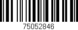 Código de barras (EAN, GTIN, SKU, ISBN): '75052846'