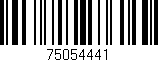Código de barras (EAN, GTIN, SKU, ISBN): '75054441'