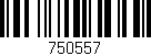 Código de barras (EAN, GTIN, SKU, ISBN): '750557'
