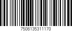 Código de barras (EAN, GTIN, SKU, ISBN): '7506135311170'