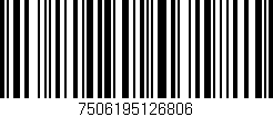 Código de barras (EAN, GTIN, SKU, ISBN): '7506195126806'