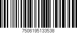 Código de barras (EAN, GTIN, SKU, ISBN): '7506195133538'