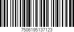 Código de barras (EAN, GTIN, SKU, ISBN): '7506195137123'
