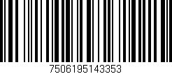 Código de barras (EAN, GTIN, SKU, ISBN): '7506195143353'