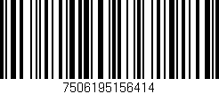 Código de barras (EAN, GTIN, SKU, ISBN): '7506195156414'