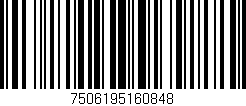 Código de barras (EAN, GTIN, SKU, ISBN): '7506195160848'