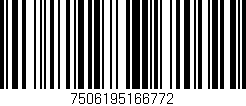 Código de barras (EAN, GTIN, SKU, ISBN): '7506195166772'