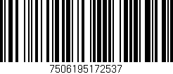 Código de barras (EAN, GTIN, SKU, ISBN): '7506195172537'