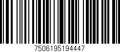 Código de barras (EAN, GTIN, SKU, ISBN): '7506195194447'