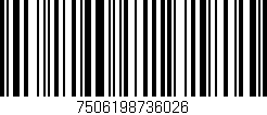 Código de barras (EAN, GTIN, SKU, ISBN): '7506198736026'