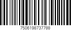 Código de barras (EAN, GTIN, SKU, ISBN): '7506198737788'