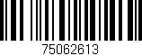Código de barras (EAN, GTIN, SKU, ISBN): '75062613'