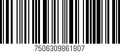 Código de barras (EAN, GTIN, SKU, ISBN): '7506309861807'