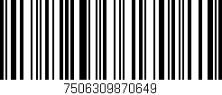 Código de barras (EAN, GTIN, SKU, ISBN): '7506309870649'