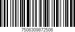 Código de barras (EAN, GTIN, SKU, ISBN): '7506309872506'