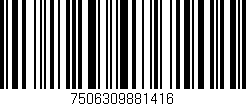 Código de barras (EAN, GTIN, SKU, ISBN): '7506309881416'