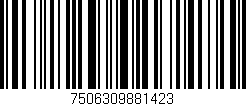 Código de barras (EAN, GTIN, SKU, ISBN): '7506309881423'
