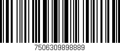 Código de barras (EAN, GTIN, SKU, ISBN): '7506309898889'