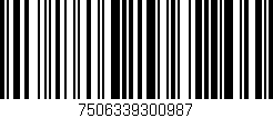 Código de barras (EAN, GTIN, SKU, ISBN): '7506339300987'