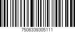 Código de barras (EAN, GTIN, SKU, ISBN): '7506339305111'
