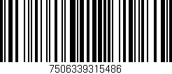 Código de barras (EAN, GTIN, SKU, ISBN): '7506339315486'
