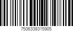 Código de barras (EAN, GTIN, SKU, ISBN): '7506339315905'