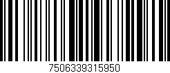 Código de barras (EAN, GTIN, SKU, ISBN): '7506339315950'