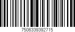 Código de barras (EAN, GTIN, SKU, ISBN): '7506339392715'