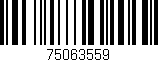 Código de barras (EAN, GTIN, SKU, ISBN): '75063559'