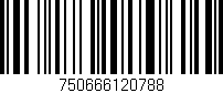 Código de barras (EAN, GTIN, SKU, ISBN): '750666120788'