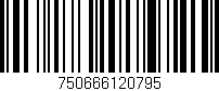 Código de barras (EAN, GTIN, SKU, ISBN): '750666120795'