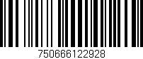 Código de barras (EAN, GTIN, SKU, ISBN): '750666122928'